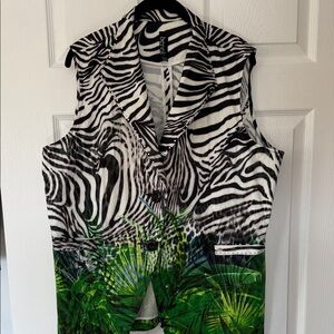 Berek Zebra and Jungle Print Vibrant Vest